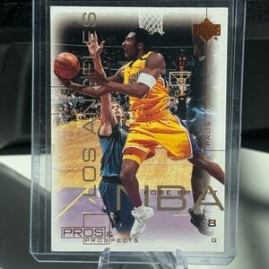 Kobe Bryant 2000 Upper Deck Pros and Prospect Card. Los Angeles Lakers.